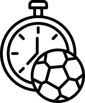 Stopwatch Line Icon Design Stock-Illustration