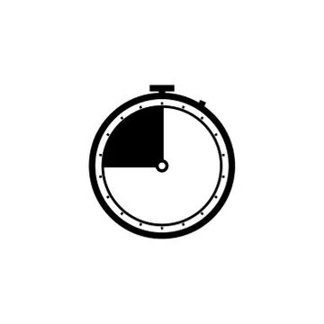 Stopwatch line icon. Design template vector Stock Illustration