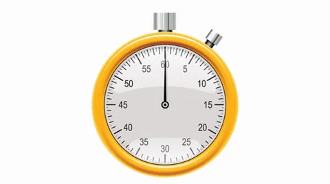 Stopwatch Loop with alpha Stock Footage 22780342