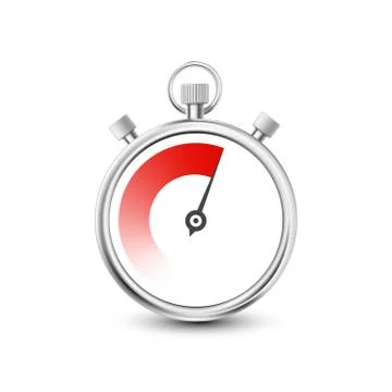 Stopwatch to measure time intervals Stockillustratie