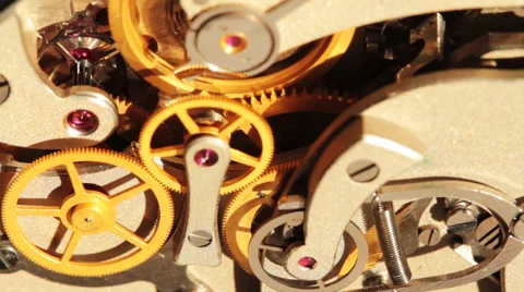 The Stopwatch Mechanism In The Work 1 Stock Footage 58891258