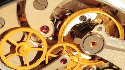 The Stopwatch Mechanism In The Work 2 Video stock 58891329