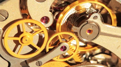 The Stopwatch Mechanism In The Work 3 Video stock 58891332