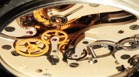 The Stopwatch Mechanism In The Work 5 Stock-Footage 58891358