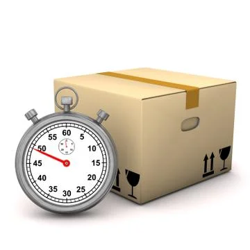 Stopwatch packing case Stock Illustration