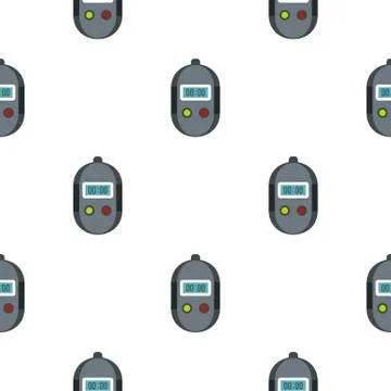 Stopwatch pattern flat Stock Illustration