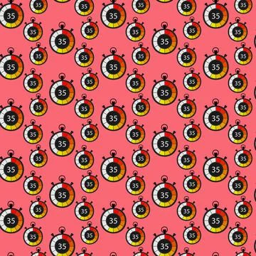 Stopwatch pattern Stock Illustration