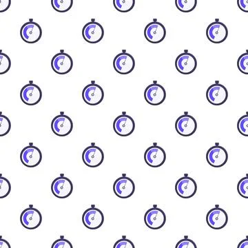 Stopwatch pattern for measuring time and productivity Stock Illustration