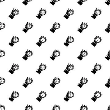 Stopwatch pattern seamless Stockillustratie