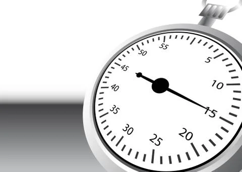 Stopwatch perspective Stock Illustration