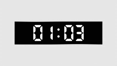 Stopwatch that's animated from 0 to 20 seconds, 4K, HD, alpha sequence, realtime Stock Footage 166817040