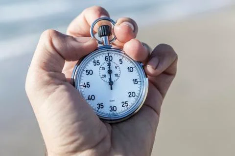 Stopwatch on Sea 写真素材