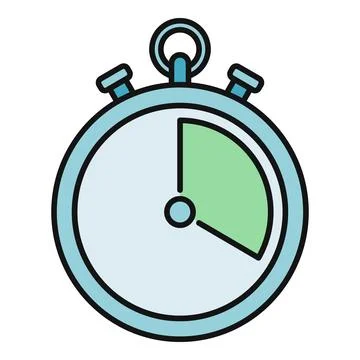 Stopwatch showing countdown measuring time progress quickly Illustrazione stock