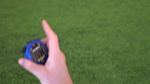 Stopwatch showing time 動画素材 77353715