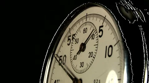 Stopwatch shows the exact time. Stock Footage 4280788
