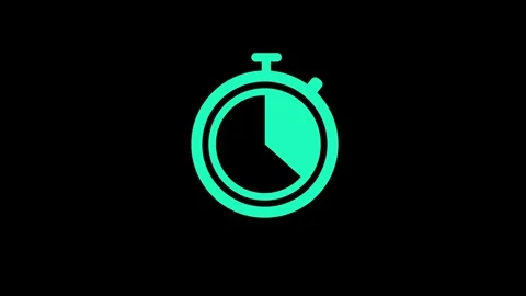 Stopwatch, speed, Logistic, delivery, transportation icon Stock Footage 258217840