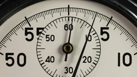 Stopwatch. A stop watch timer counting down to zero. Time lapse. Stock Footage 143485311