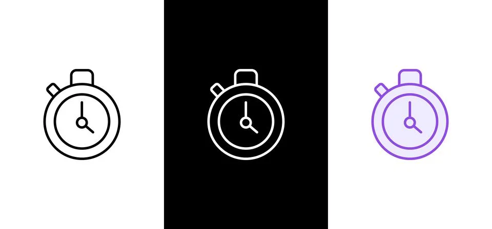 Stopwatch symbol. Countdown Timer vector illustration Stockillustratie