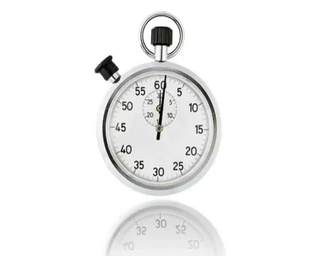 Stopwatch ticking on a white background PAL Stock Footage 610904