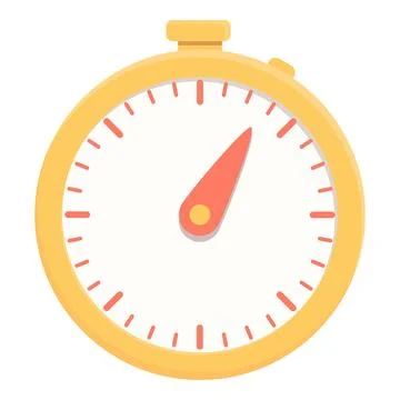 Stopwatch time icon cartoon vector. Clock timer Illustrazione stock