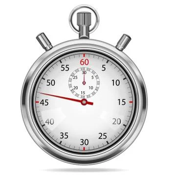 Stopwatch - time measuring Stock Illustration
