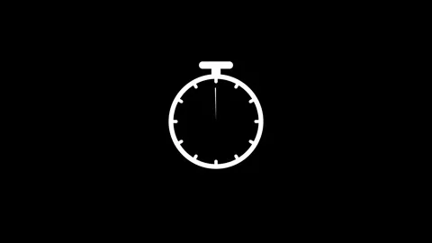Stopwatch timer animation countdown and time progress Stock Footage 330523316