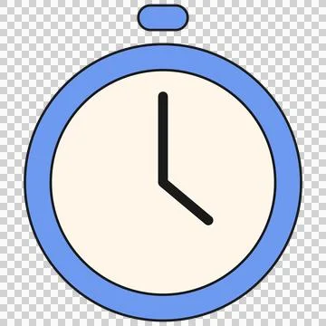 Stopwatch timer clock Stock Illustration