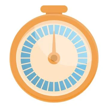 Stopwatch timer icon cartoon vector. Clock stop time 스톡 일러스트