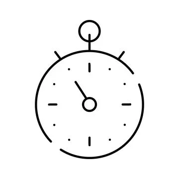 Stopwatch timer icon measuring time and speed Stock Illustration