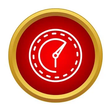 Stopwatch timer icon showing deadline countdown 스톡 일러스트