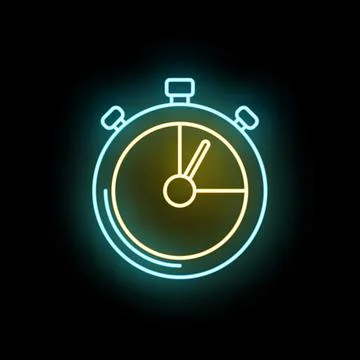Stopwatch timer icon showing deadline and speed concept 스톡 일러스트