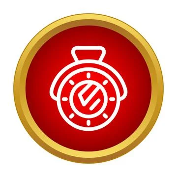 Stopwatch timer icon showing speed and urgency Stock Illustration