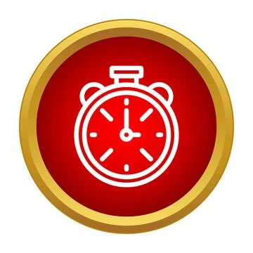 Stopwatch timer icon showing urgency and deadline Stock Illustration