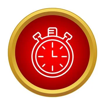 Stopwatch timer icon for time management and progress Stockillustratie