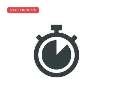 Stopwatch Timer Icon Vector Illustration Design Illustrazione stock