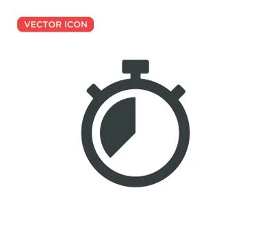 Stopwatch Timer Icon Vector Illustration Design Stock Illustration