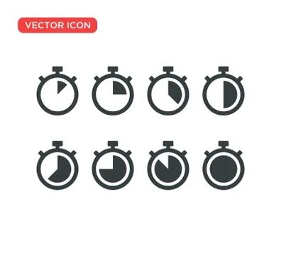 Stopwatch Timer Icon Vector Illustration Design イラスト素材