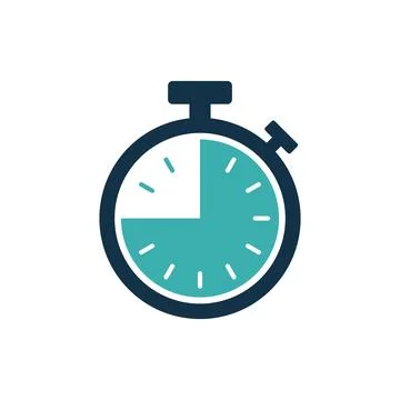 Stopwatch Timer Icon Vector Template Stock Illustration