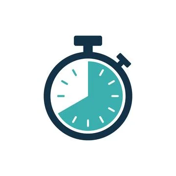 Stopwatch Timer Icon Vector Template Stockillustratie