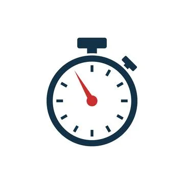 Stopwatch Timer Icon Vector Template 스톡 일러스트