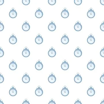 Stopwatch timer icons making a seamless pattern background 스톡 일러스트