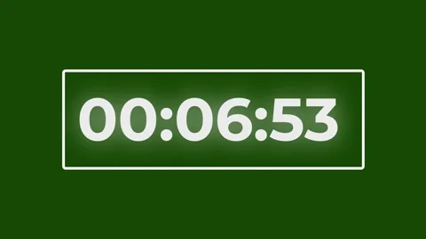 Stopwatch timer increase, 60 seconds glowing countdown Stock Footage 285992788