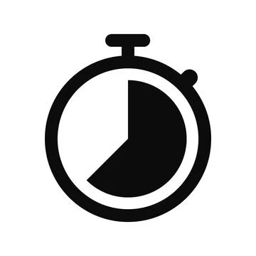 Stopwatch timer isolated icon on white background vector illustration Stock Illustration