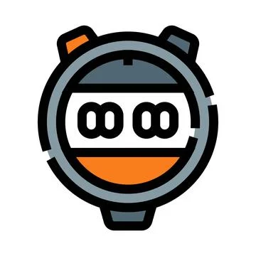 Stopwatch timer measuring speed and athletic performance Stock Illustration