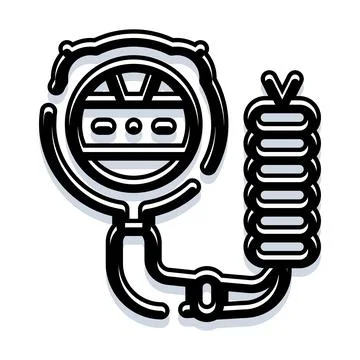Stopwatch timer measuring speed and performance concept Illustrazione stock