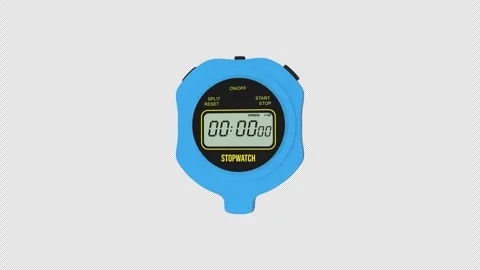 Stopwatch Timer Rotating on a Transparent Background. Seamless Loop. 4K Stock Footage 311848470
