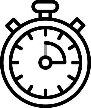 Stopwatch timer for timing sports and workouts Stock Illustration