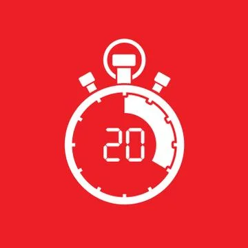 Stopwatch twenty minute イラスト素材