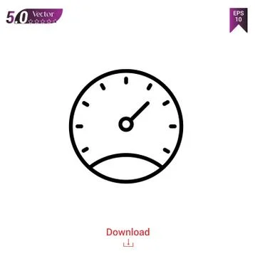 Stopwatch vector icon. Best modern, simple, isolated, flat icon for website d Stock Illustration
