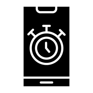 Stopwatch Vector Icon Design Illustration Stock Illustration